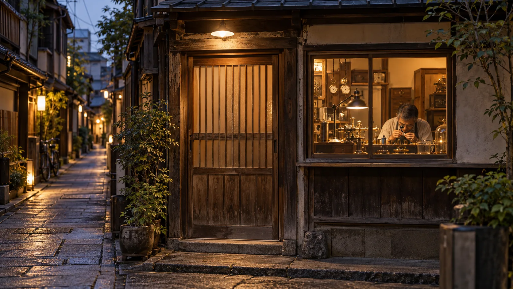 谷中の工房の外観